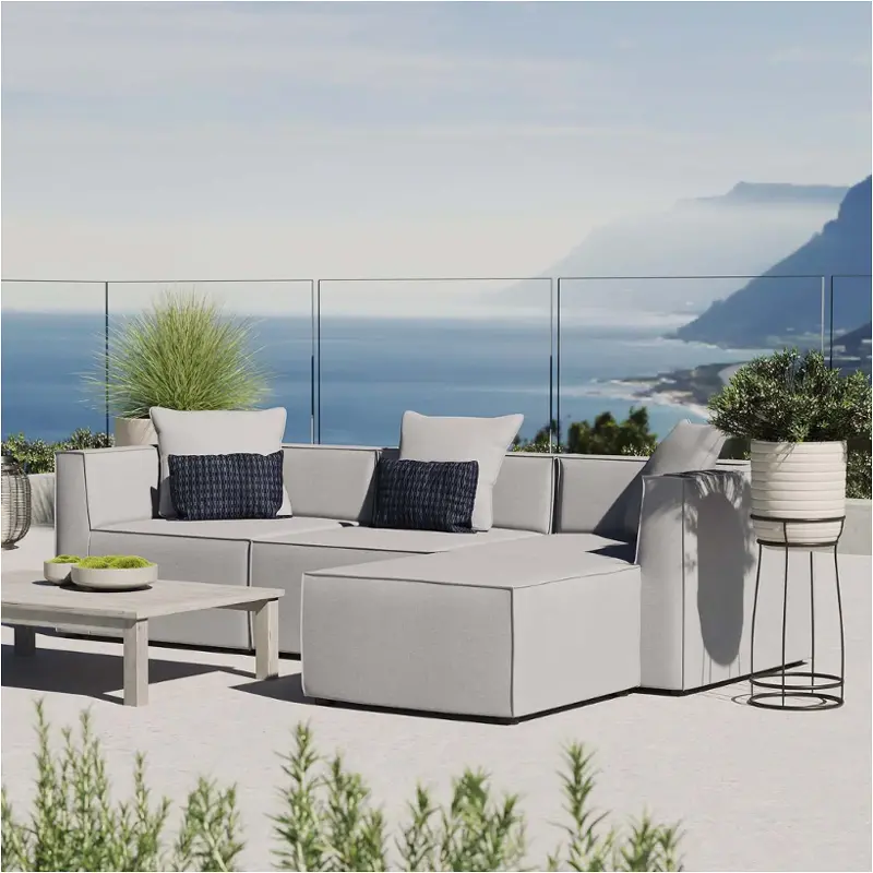 Eei-4380-gry Modway Furniture Saybrook Outdoor Furniture Patio Seating