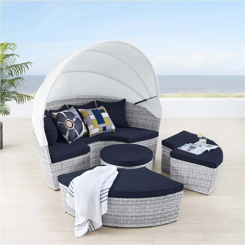 Eei-4442-lgr-nav Modway Furniture Scottsdale Outdoor Furniture Daybed