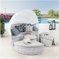 Eei-4443-lgr-peb Modway Furniture Scottsdale Outdoor Furniture Daybed
