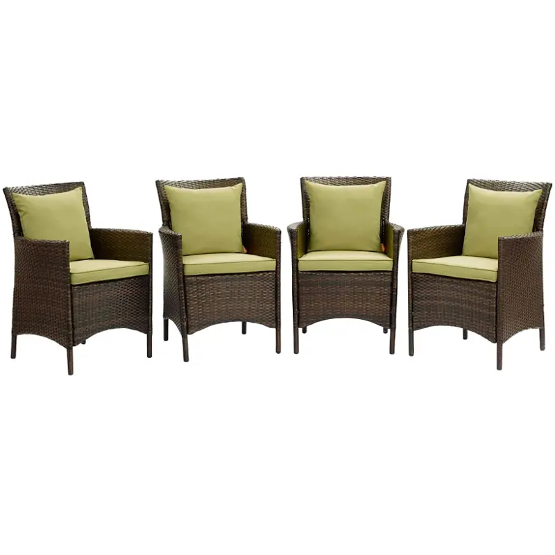 Eei-4031-brn-per Modway Furniture Conduit Outdoor Furniture Patio Seating