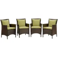 Eei-4031-brn-per Modway Furniture Conduit Outdoor Furniture Patio Seating