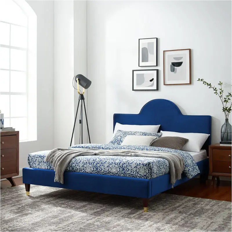 Mod-7031-nav Modway Furniture Aurora Bedroom Furniture Bed
