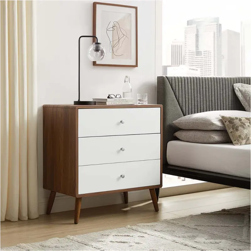 Mod-7018-wal-whi Modway Furniture Transmit Bedroom Furniture Chest