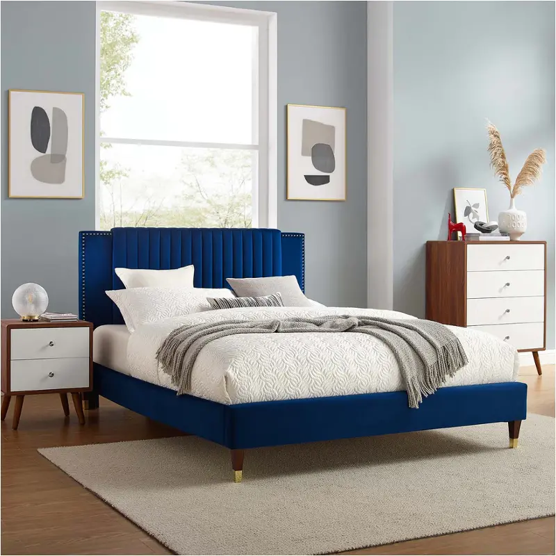 Mod-6994-nav Modway Furniture Zahra Bedroom Furniture Bed