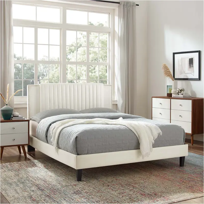 Mod-6974-whi Modway Furniture Zahra Bed