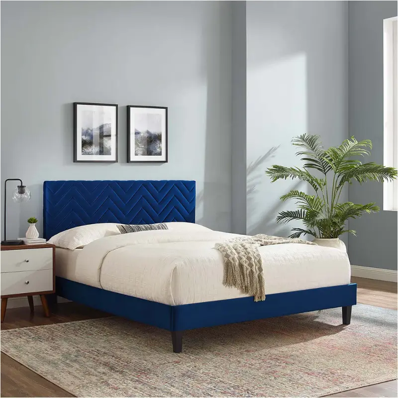 Mod6973nav Modway Furniture Leah Chevron Bed