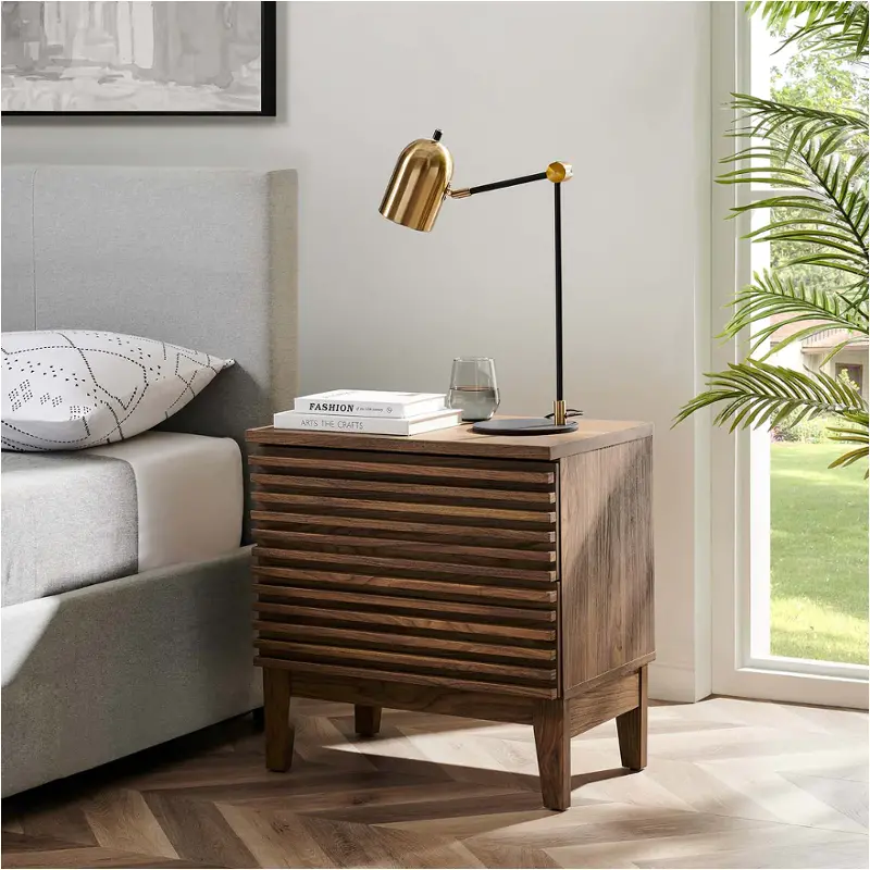 Mod-6964-wal Modway Furniture Render Bedroom Furniture Nightstand
