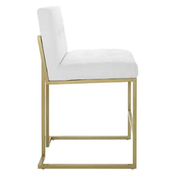 Eei-3852-gld-whi Modway Furniture Privy Accent Furniture Stool