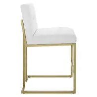 Eei-3852-gld-whi Modway Furniture Privy Accent Furniture Stool