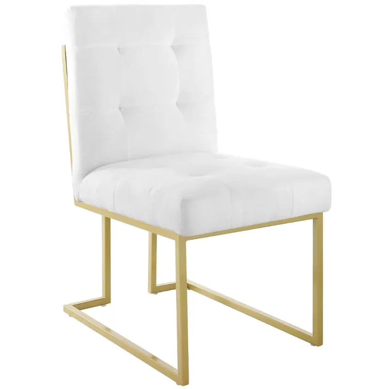Eei-4151-gld-whi Modway Furniture Privy Accent Furniture Accent Chair