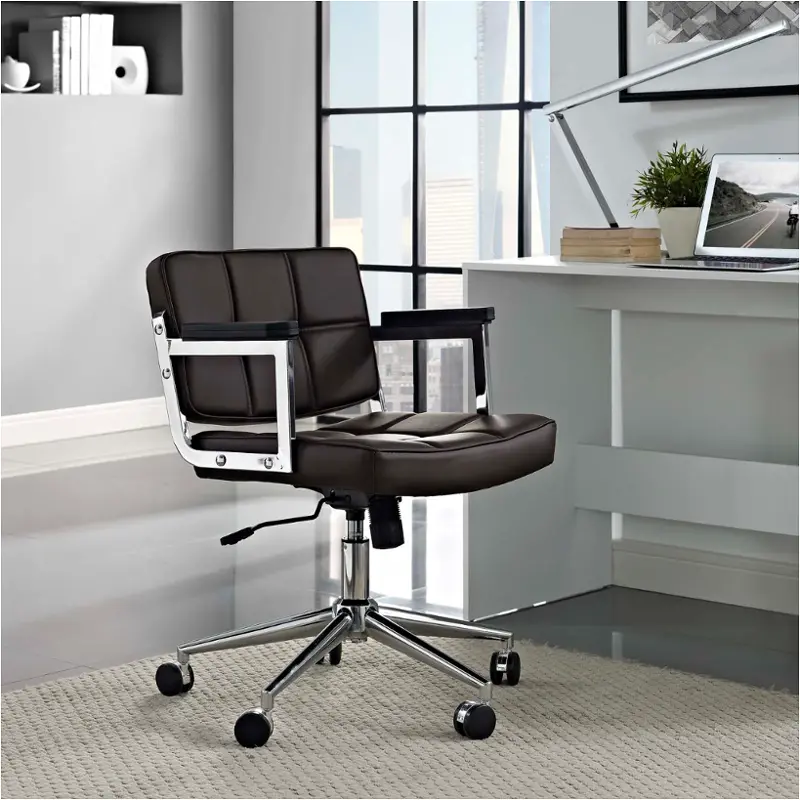 Eei-2686-brn Modway Furniture Portray Home Office Furniture Office Chair