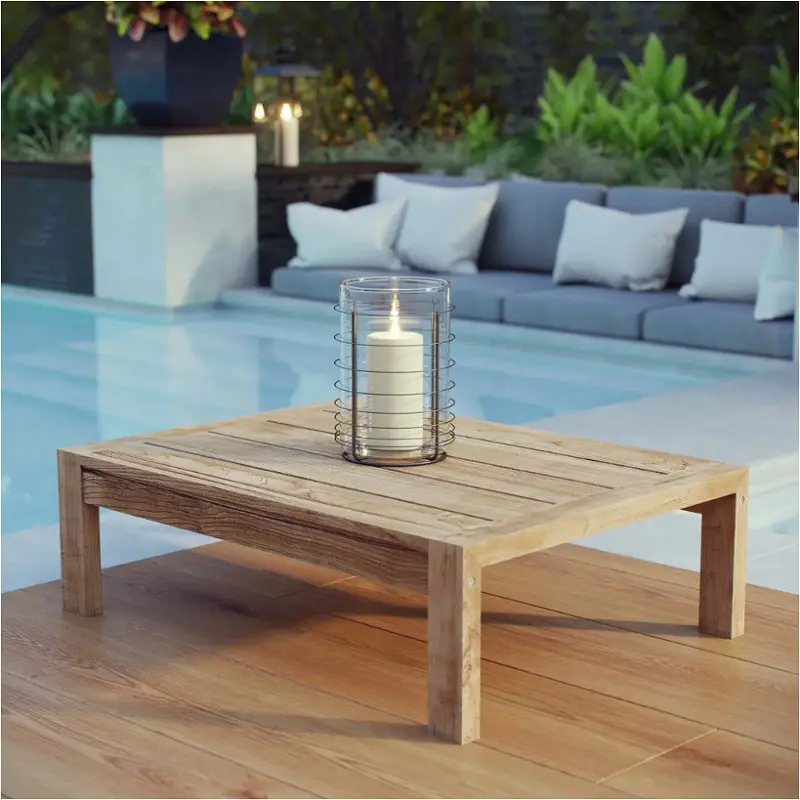 Eei2710nat Modway Furniture Upland Patio Table