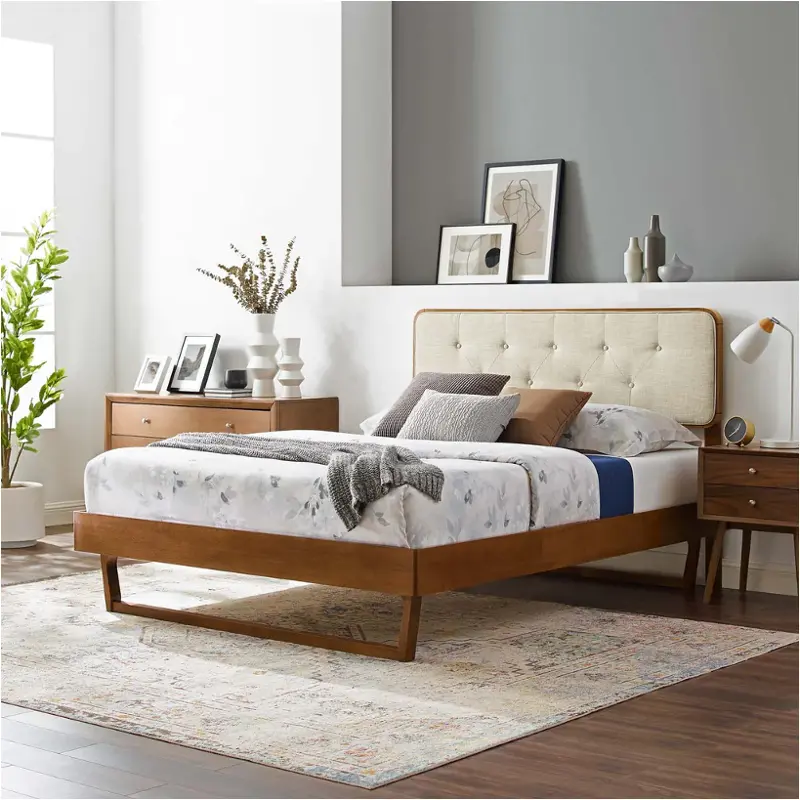 Mod 6387 Wal Bei Modway Furniture Bridgette Bed