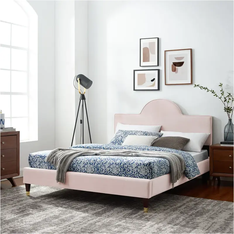 Mod-6517-pnk Modway Furniture Aurora Bedroom Furniture Bed