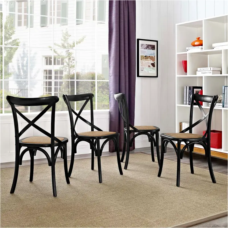 Eei-3482-blk Modway Furniture Gear Dining Room Furniture Dining Chair