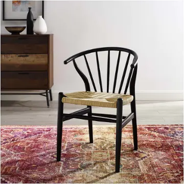 Eei-3338-blk Modway Furniture Flourish Dining Room Furniture Dining Chair
