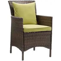 Eei-2801-brn-per Modway Furniture Conduit Outdoor Furniture Dining Chair