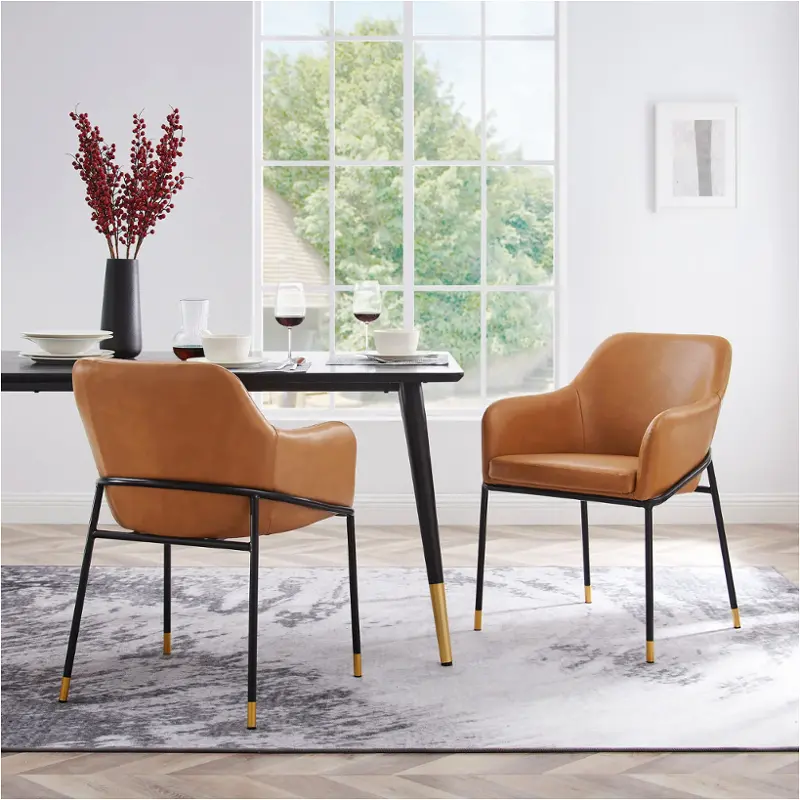 Eei-6027-blk-tan Modway Furniture Jovi Dining Room Furniture Dining Chair