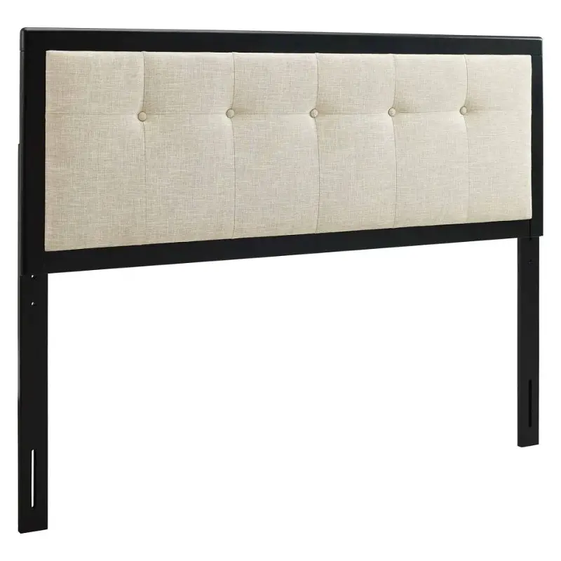 Mod-6226-blk-bei Modway Furniture Draper Bedroom Furniture Bed