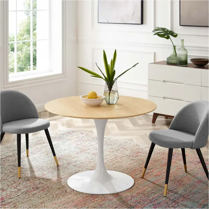 Eei-5172-whi-nat Modway Furniture Lippa Dining Room Furniture Dining Table