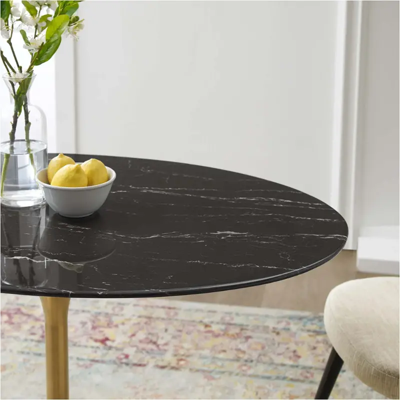 Eei-5226-gld-blk Modway Furniture Lippa Dining Room Furniture Dining Table