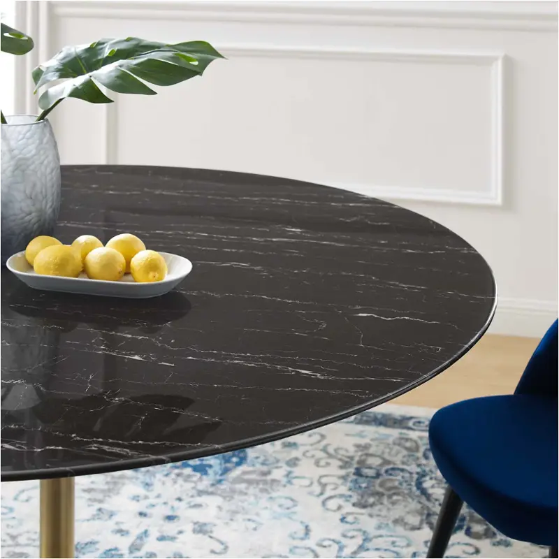 Eei-5241-gld-blk Modway Furniture Lippa Dining Room Furniture Dining Table