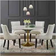 Eei-3233-gld-whi Modway Furniture Lippa Dining Room Furniture Dining Table