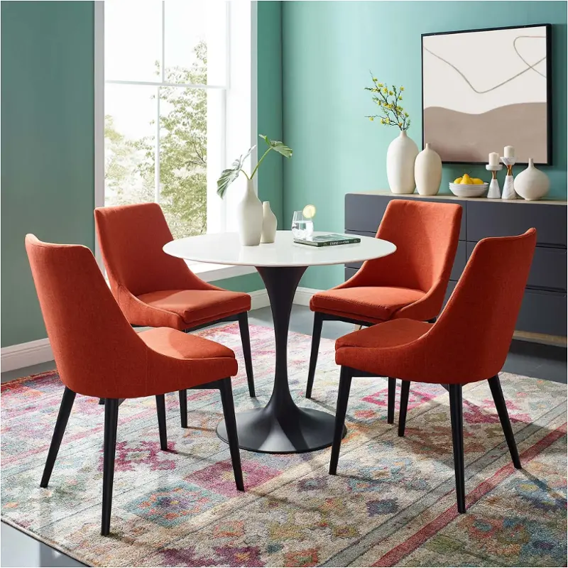 Eei-3511-blk-whi Modway Furniture Lippa Dining Room Furniture Dining Table