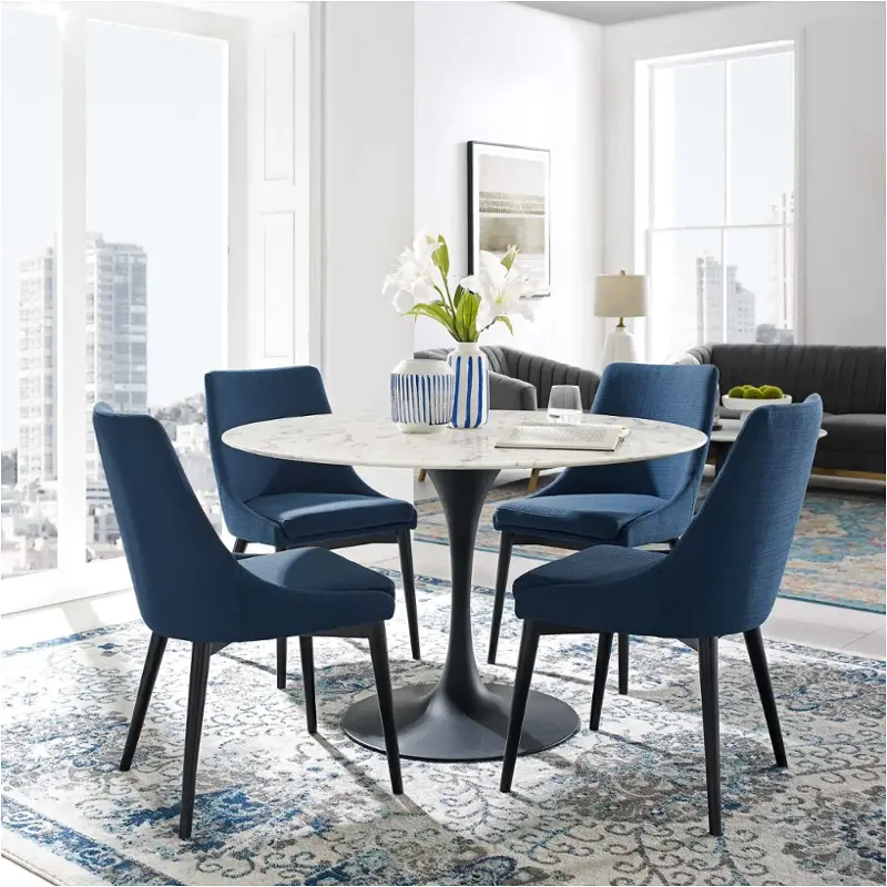 Eei-3527-blk-whi Modway Furniture Lippa Dining Room Furniture Dining Table