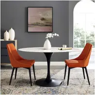 Eei-3530-blk-whi Modway Furniture Lippa Dining Room Furniture Dining Table