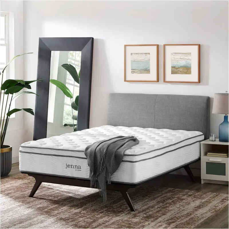 Mod-6085-whi Modway Furniture Jenna Bedding Mattresse