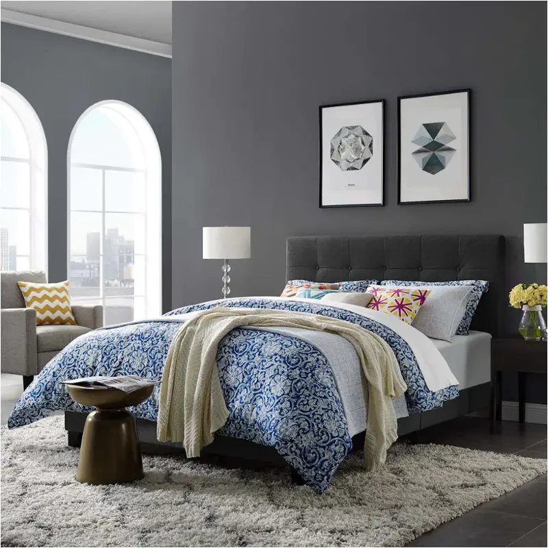 Mod-6001-gry Modway Furniture Amira Bedroom Furniture Bed