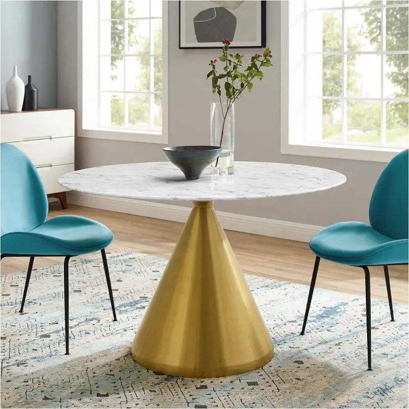 Eei-5336-gld-whi Modway Furniture Tupelo Dining Room Furniture Dining Table