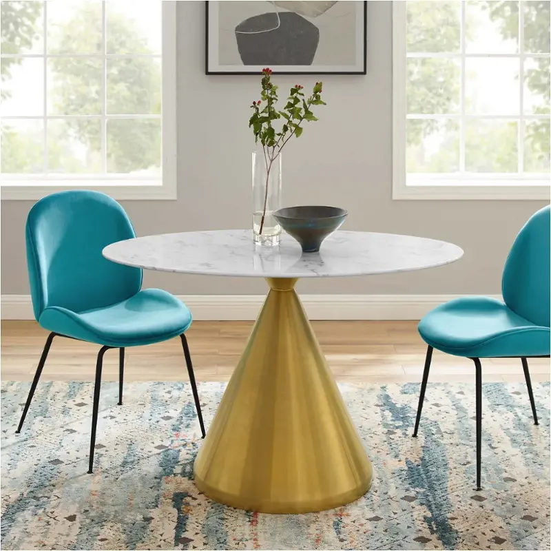 Eei-5340-gld-whi Modway Furniture Tupelo Dining Room Furniture Dining Table