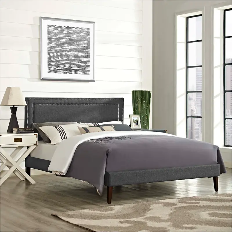 Mod-5921-gry Modway Furniture Virginia Bedroom Furniture Bed