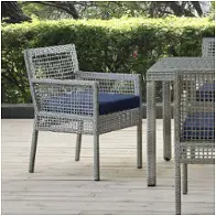 Eei-2920-gry-nav Modway Furniture Aura Outdoor Furniture Patio Seating
