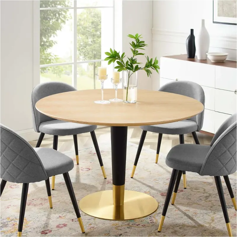 Eei-5147-gld-nat Modway Furniture Zinque Dining Room Furniture Dining Table