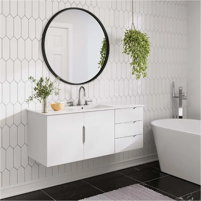 Eei-4895-whi Modway Furniture Vitality Bathroom Furniture Vanitie