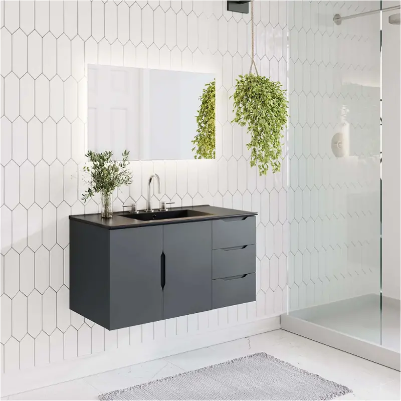 Eei-5783-gry-blk Modway Furniture Vitality Bathroom Furniture Vanitie
