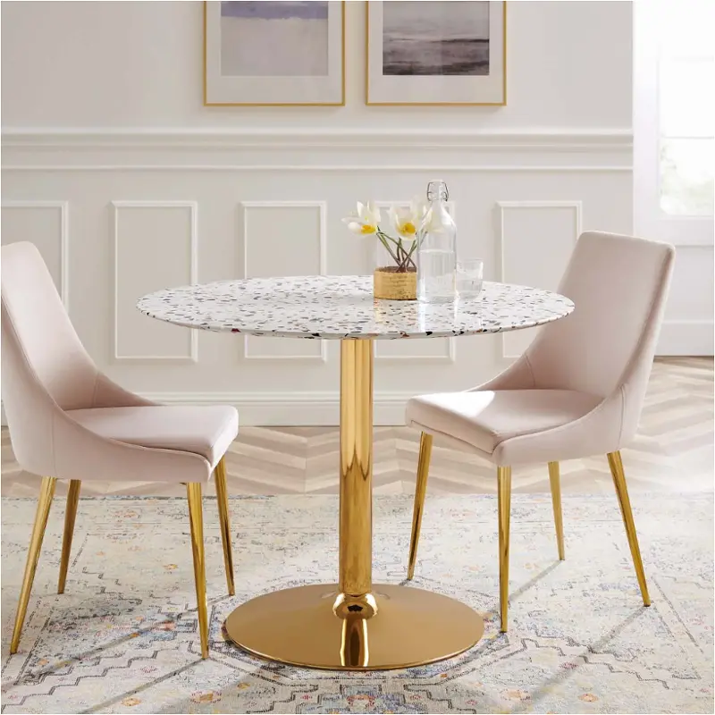 Eei-5726-gld-whi Modway Furniture Verne Dining Room Furniture Dining Table