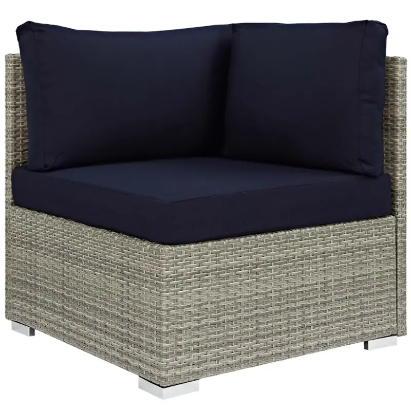 Eei-2957-lgr-nav Modway Furniture Repose Outdoor Furniture Patio Seating
