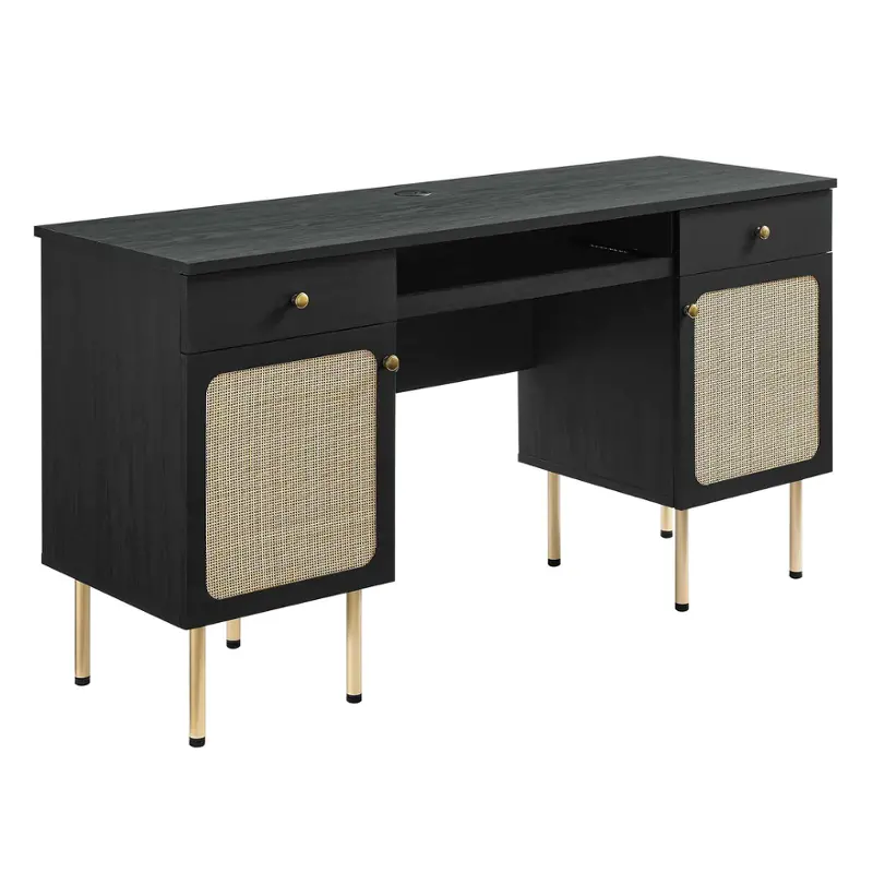 Eei-6199-blk Modway Furniture Chaucer Home Office Furniture Desk