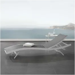 Eei-3300-whi-gry Modway Furniture Glimpse Outdoor Furniture Patio Seating