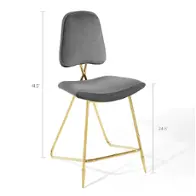Eei-5572-gry Modway Furniture Ponder Dining Room Furniture Stool