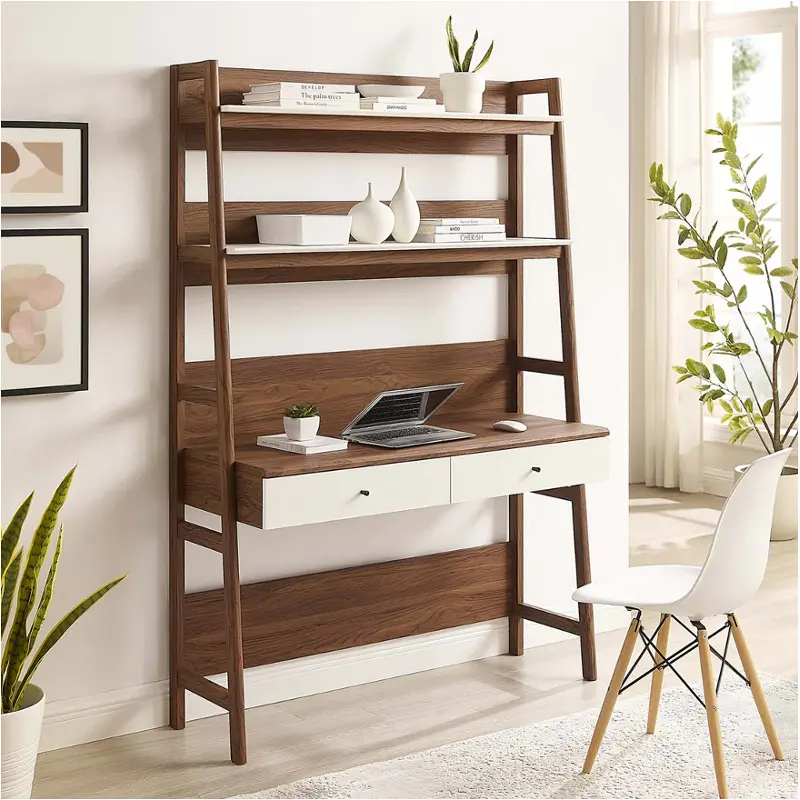 Eei-6073-wal-whi Modway Furniture Bixby Home Office Furniture Desk