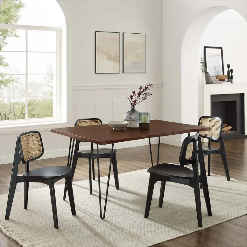 Eei-6059-blk-wal Modway Furniture Henley Dining Room Furniture Dining Table