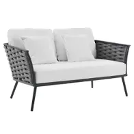 Eei-3019-gry-whi Modway Furniture Stance Living Room Furniture Loveseat