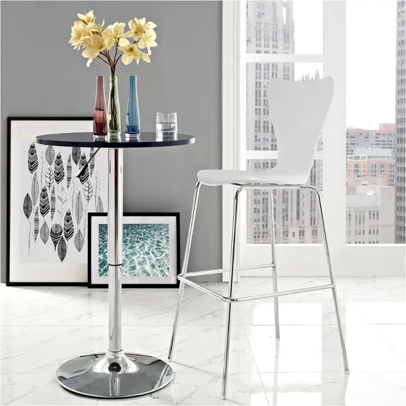 Eei-538-whi Modway Furniture Ernie Dining Room Furniture Stool