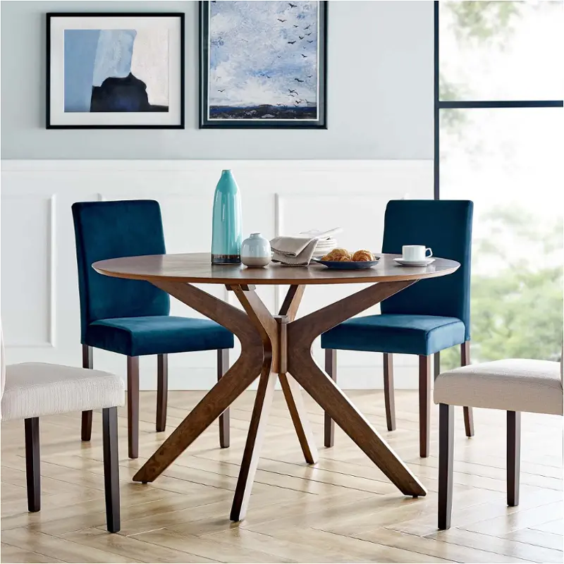 Eei-3847-wal Modway Furniture Crossroads Dining Room Furniture Dining Table
