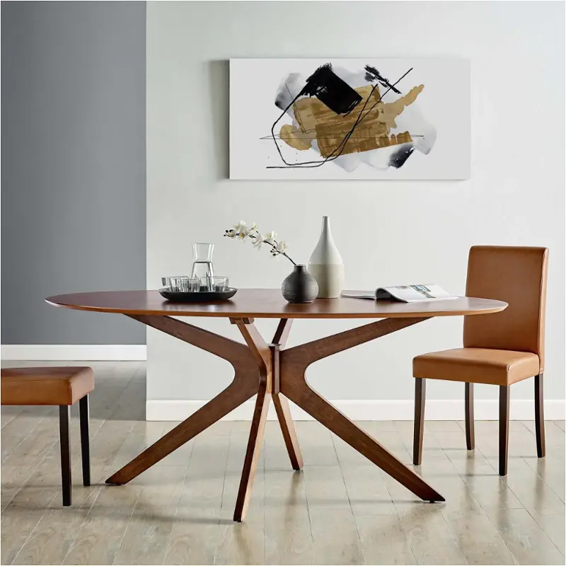Eei-3849-wal Modway Furniture Crossroads Dining Room Furniture Dining Table